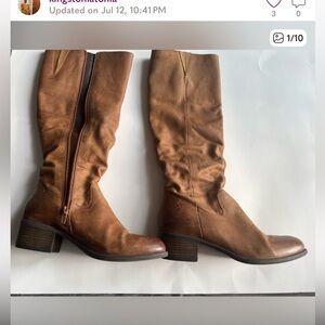 Steve Madden Elegant Tan Leather Heeled Boots